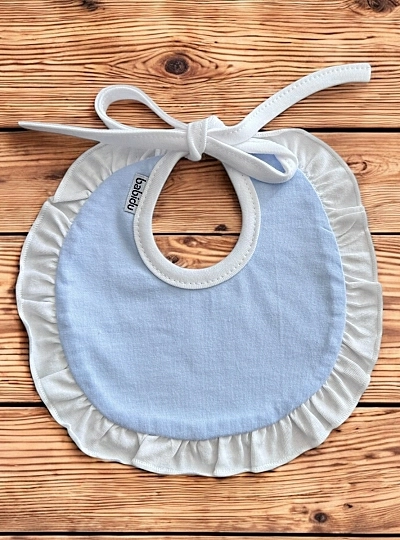 100% cotton round bib