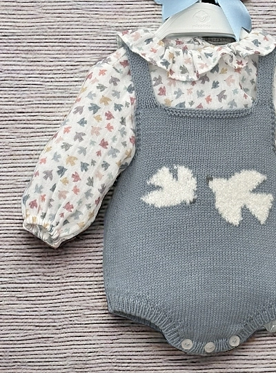 Baby boy blouse and frog set Ambar collection