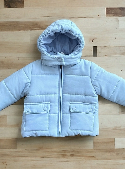 Baby boy's sky blue trench coat