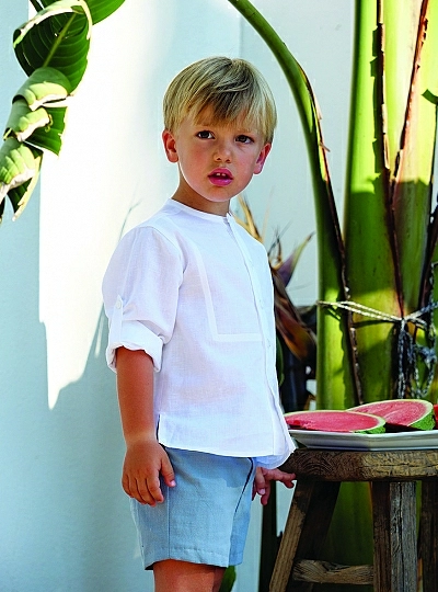 Camisa y pantalón para niño colección coral de Cocote