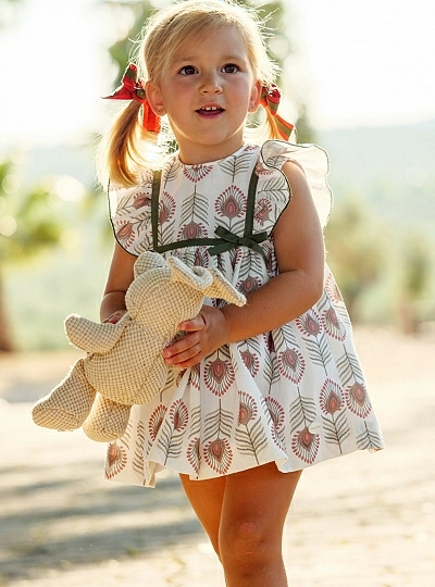 Dress and panties from Cocote's Peacock collection