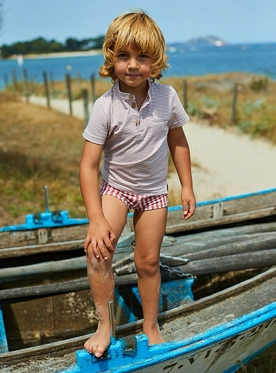 Lilac Flicka children's set from La Martinique