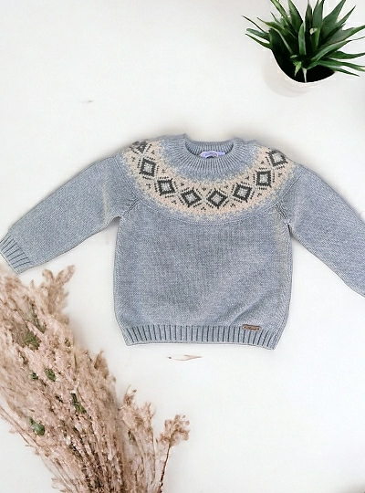 Powder blue sweater Dark Blue collection