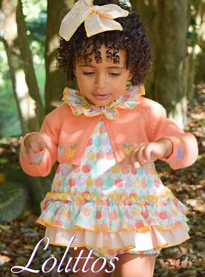 Romper and jacket for girls Lolittos Picnic collection