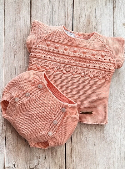 Unisex tangerine organic cotton set