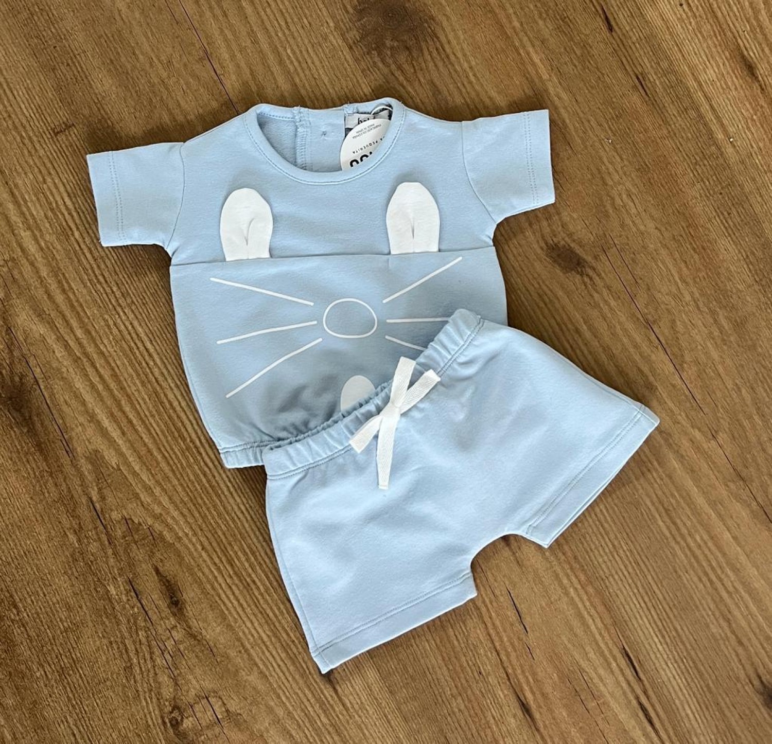 Conjunto para niño azul y blanco de Algodón - Azul | Primer Bebé