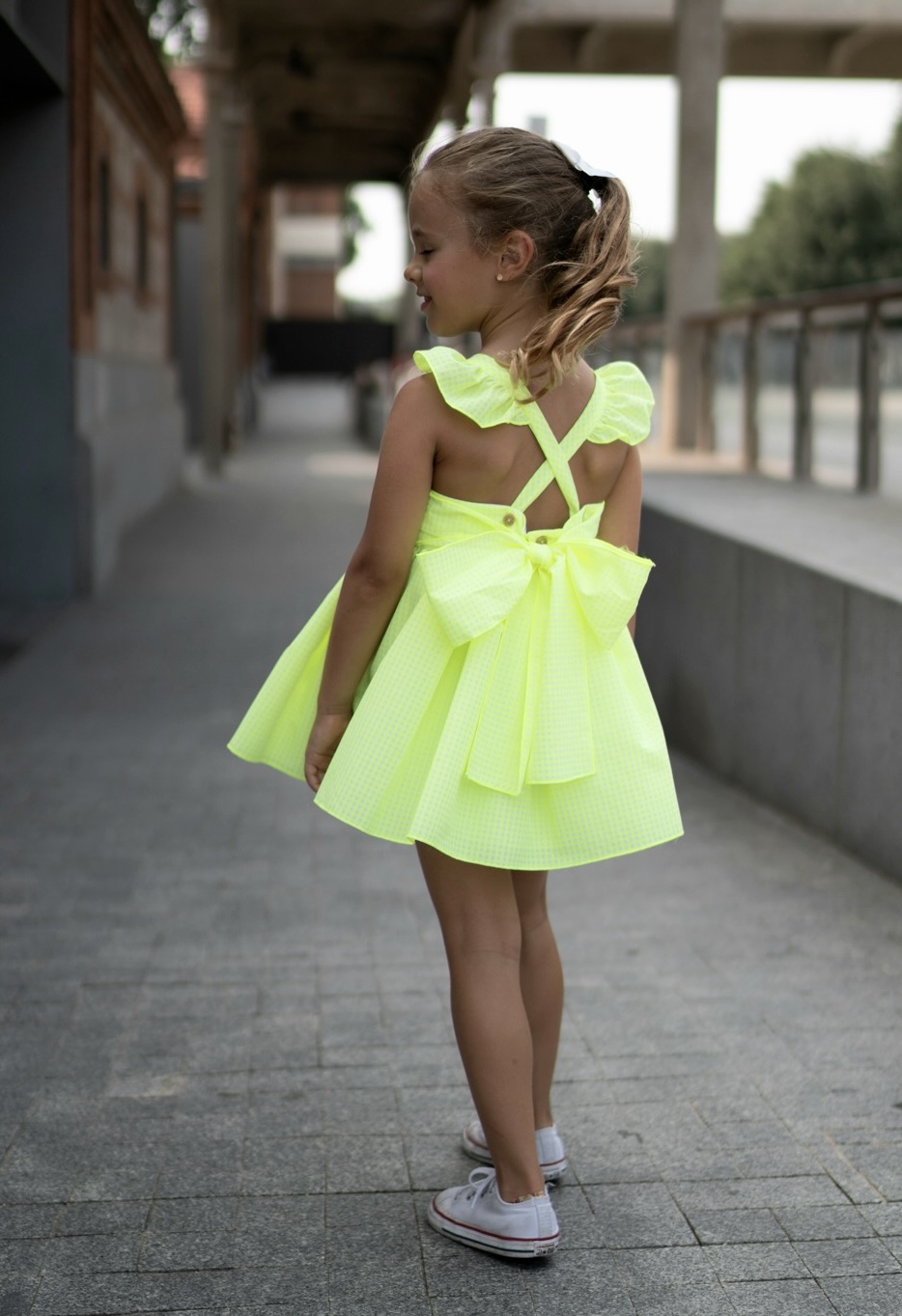 Vestido de La Peppa colecci n 879 Fluor Primer Beb